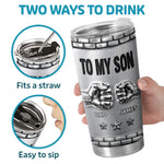 Custom 3D Inflated Effect Printed Tumbler - Personalized Birthday Gifts For Son - I’m Always Proud Of You