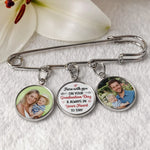Custom Lapel Pin With Photo Charms - Personalized Graduation Gifts For Him, Her - Holding This Moment Together