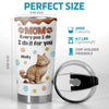 Custom 3D Inflated Effect Printed Tumbler - Personalized Birthday Gifts For Cat Lovers, Cat Mom And Dad - Hope You Love My Gift