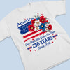 Unisex T-shirt, Premium T-shirt, Hoodie - America 250th Anniversary Gifts For Men And Women - God Shed His Grace On Thee