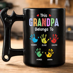 Custom Coffee Mug With Wrench Handle - Personalized Father's Day Birthday Gifts For Dad, Grandpa - Master Of Tools Dad