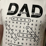 Custom Word Search Puzzle Unisex T-shirt, Premium T-shirt, Hoodie - Personalized Father's Day Birthday Gifts For Dad, Grandpa - Dad Always Leads The Way