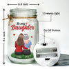 Custom Mason Jar Light - Personalized Birthday Gifts For Daughter - You’ll Always Be My Little Girl
