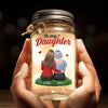 Custom Mason Jar Light - Personalized Birthday Gifts For Daughter - You’ll Always Be My Little Girl