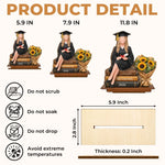Custom 2-Layered Wooden Plaque - Personalized Graduation Gift For Her - Not Just A Moment, A Milestone