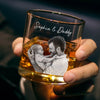 Custom Photo Whiskey Glass With Bottom And Side Engraving - Personalized Father's Day Gifts For New Dad, Grandpa, Wine, Bourbon, Whiskey Lovers - You Are Doing A Great Job