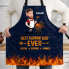 Custom Photo Apron With Pocket - Personalized Father's Day Birthday Gifts For Dad, Grandpa - King Of The Grill Dad