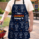 Custom Photo Apron With Pocket - Personalized Father's Day Birthday Gifts For Grandpa, Dad - Grandpa’s Favorite People