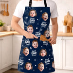 Custom Photo Apron With Pocket - Personalized Father's Day Birthday Gifts For Dad - Loved By Many Hearts