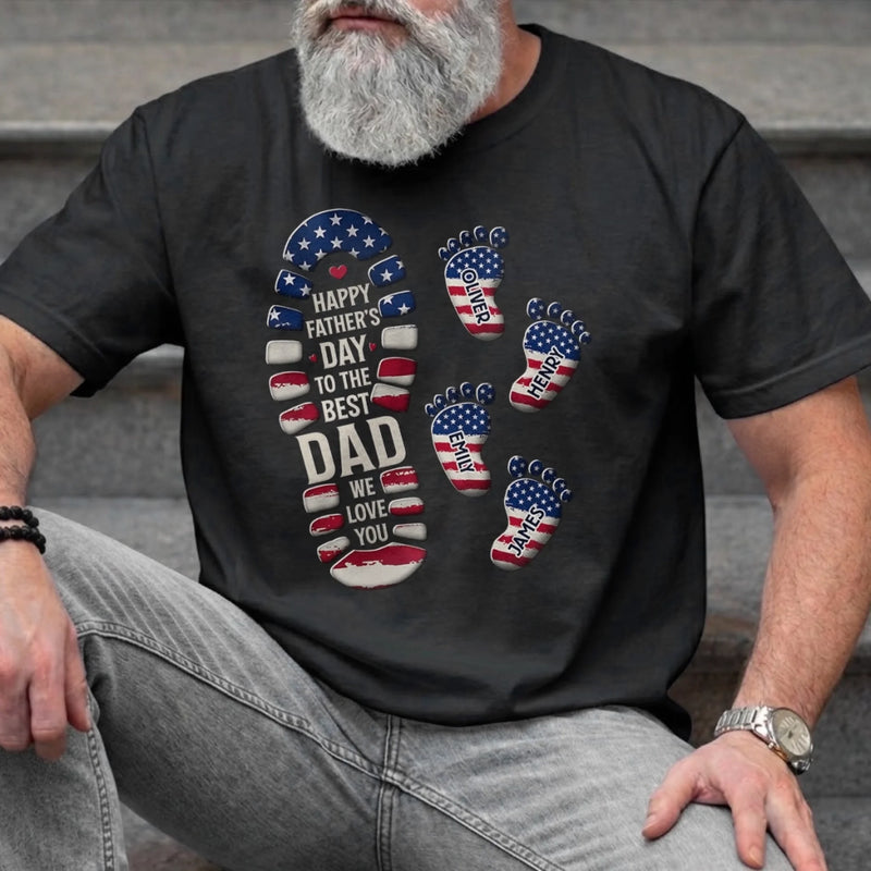 Custom Unisex T-shirt, Premium T-shirt, Hoodie - Personalized America 250th Anniversary Father's Day Birthday Gifts For Dad, Grandpa - Grandpa The Legend Lives