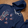 Custom Unisex T-shirt, Premium T-shirt, Hoodie - Personalized America 250th Anniversary Father's Day Birthday Gifts For Dad, Grandpa - Grandpa The Legend Lives