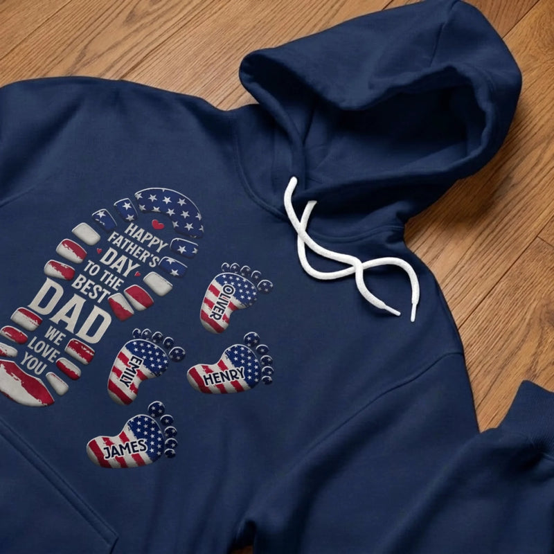 Custom Unisex T-shirt, Premium T-shirt, Hoodie - Personalized America 250th Anniversary Father's Day Birthday Gifts For Dad, Grandpa - Grandpa The Legend Lives