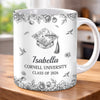 Custom Mug - Personalized Graduation Gifts For Him, Her - Coffee, Flowers And Big Dreams