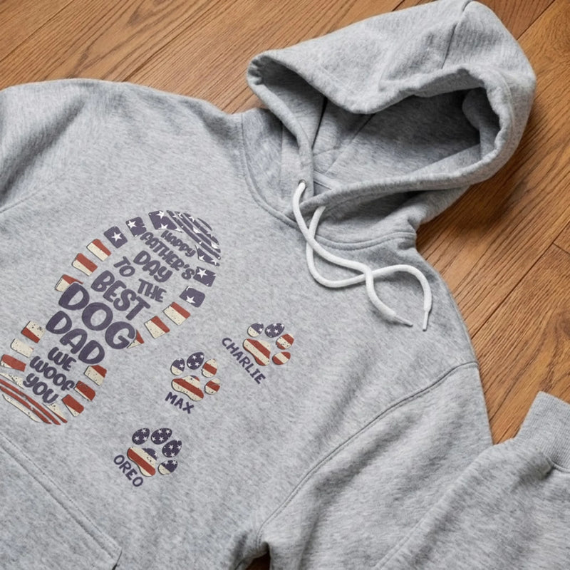 Custom Unisex T-shirt, Premium T-shirt, Hoodie - Personalized Father's Day Birthday Gifts For Dad, Grandpa, Dog Lovers, Dog Dad - To The Best Dog Dad Ever
