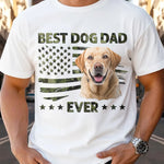 Custom Unisex T-shirt, Premium T-shirt, Hoodie - Personalized America 250th Anniversary Father's Day Birthday Gifts For Dad, Grandpa, Dog Cat Lovers, Dog Dad - Proud Dog Dad Always