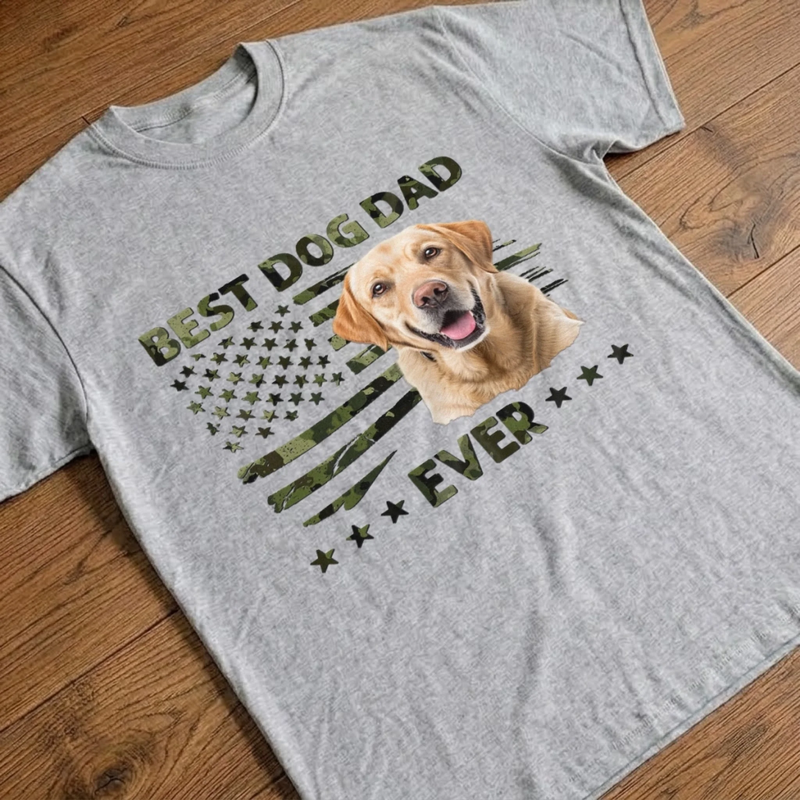 Custom Unisex T-shirt, Premium T-shirt, Hoodie - Personalized America 250th Anniversary Father's Day Birthday Gifts For Dad, Grandpa, Dog Cat Lovers, Dog Dad - Proud Dog Dad Always