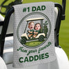 Custom Photo Golf Towel - Personalized Father's Day Birthday Golf Gifts For Dad, Grandpa - Life Is Better On The Green