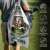 Custom Photo Golf Towel - Personalized Father's Day Birthday Golf Gifts For Dad, Grandpa - Life Is Better On The Green