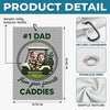 Custom Photo Golf Towel - Personalized Father's Day Birthday Golf Gifts For Dad, Grandpa - Life Is Better On The Green