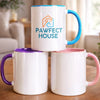 Custom Accent Mug - Personalized Father's Day Gifts For Dog Lovers, Dog Dad And Mom - Dog Dad Energy Every Day