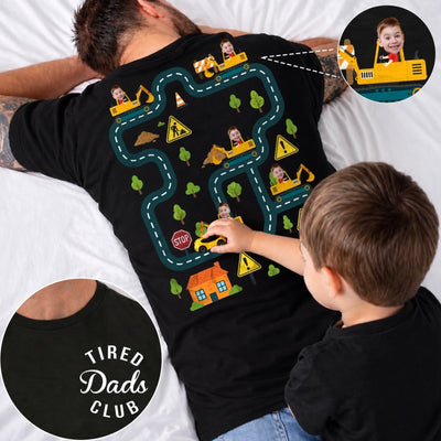 Custom Photo Unisex T-shirt - Personalized Father's Day Birthday Gifts For Dad, Grandpa - I Brake For Snacks