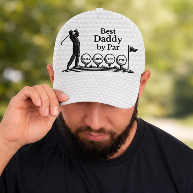 Custom Hat, All Over Print Classic Cap - Personalized Birthday Golf Gifts For Dad, Grandpa - Golf Days With Dad