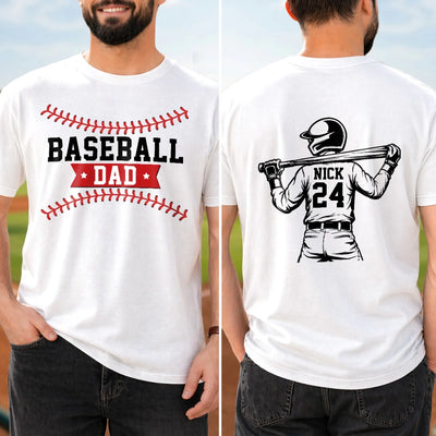 Custom Unisex T-shirt - Personalized Father's Day Birthday Gifts For Dad, Grandpa - Keep Calm And Play Ball