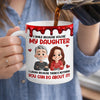 Custom 3D Inflated Effect Printed Mug - Personalized Birthday Gifts For Daughter - Dad’s Forever Troublemaker
