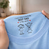 Custom Inside Neck Print T-Shirt - Personalized Father's Day Birthday Gifts For Dad, Grandpa - Dad Is My Greatest Strength