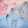 Custom Inside Neck Print T-Shirt - Personalized Father's Day Birthday Gifts For Dad, Grandpa - Dad Is My Greatest Strength
