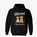 Custom Unisex T-shirt, Premium T-shirt, Hoodie - Personalized Father's Day Birthday Gifts For Dog Lovers, Dog Dad - My Dog Thinks I’m Pawsome
