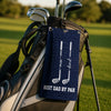Custom Golf Towel - Personalized Father's Day Birthday Golf Gifts For Dad, Grandpa - Swing, Smile, Repeat