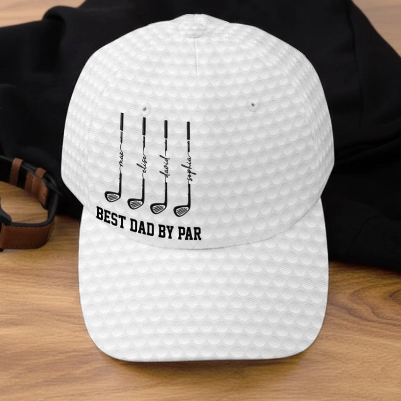 Custom Hat, All Over Print Classic Cap - Personalized Birthday Golf Gifts For Dad, Grandpa - Just One More Round