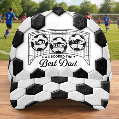Custom Soccer World Cup Hat, All Over Print Classic Cap - Personalized Birthday Soccer Gifts For Dad, Grandpa, Soccer Lovers, Sports Fans, Sports Lovers - Born For Match Day