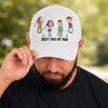 Custom Photo Hat, All Over Print Classic Cap - Personalized Father's Day Birthday Golf Gifts For Dad, Grandpa - Born To Play Golf Always