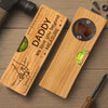 Custom Wooden Bottle Opener With Built-in Spirit Level - Personalized Father's Day Birthday Gifts For Dad, Grandpa - Dad Is Always The Answer