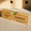 Custom Wooden Bottle Opener With Built-in Spirit Level - Personalized Father's Day Birthday Gifts For Dad, Grandpa - Dad Is Always The Answer