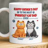 Custom 3D Inflated Effect Printed Mug - Personalized Father's Day Birthday Gifts For Cat Lovers, Cat Mom And Dad - Pawsitively Purrfect Moments