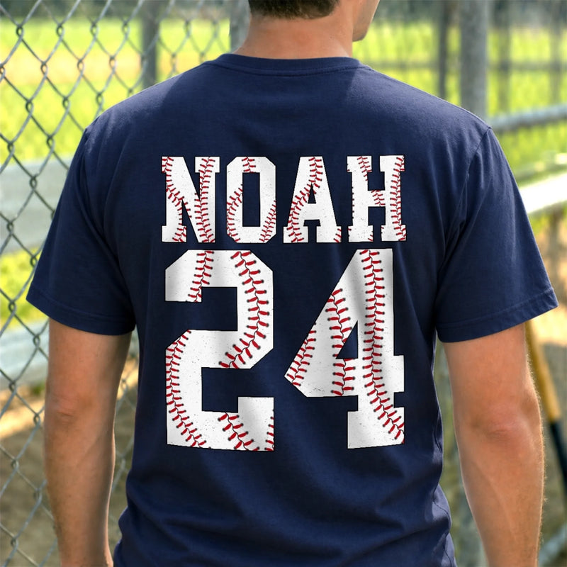Custom Unisex T-shirt - Personalized Birthday Baseball Gifts For Dad, Grandpa, Baseball Lovers, Sports Fans, Sports Lovers - Heart Of A Champion