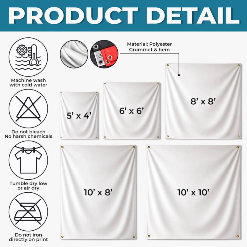 Custom Backdrop - Personalized America 250th Anniversary Gifts For Mom, Dad, Brother, Sister, Kids - Make History Part Of The Party