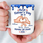 Custom 3D Inflated Effect Printed Mug - Personalized Father's Day Gifts For New Dad - Dad Life Starts Here