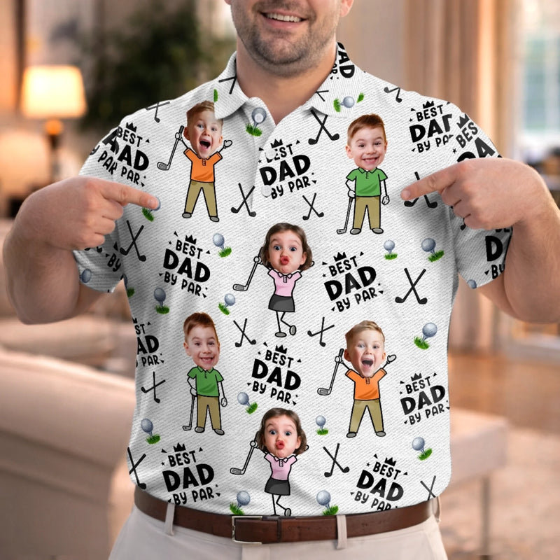 Custom Photo All Over Print Polo Shirt - Personalized Father's Day Birthday Golf Gifts For Dad, Grandpa - Every Round Is A New Opportunity