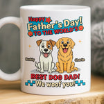 Custom Mug - Personalized Father's Day Birthday Gifts For Dog Lovers, Dog Dad And Mom - My Kids Have Paws