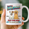 Custom Mug - Personalized Father's Day Birthday Gifts For Dog Lovers, Dog Dad And Mom - My Kids Have Paws