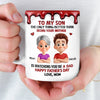 Custom 3D Inflated Effect Printed Mug - Personalized Father's Day Gifts For Son - Raised A Great Dad