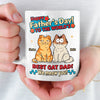 Custom Mug - Personalized Father's Day Birthday Gifts For Cat Lovers, Cat Mom And Dad - Cat Dad Life Is The Best Life