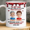 Custom 3D Inflated Effect Printed Mug - Personalized Father's Day Gifts For Son - The Dad Upgrade