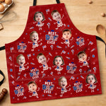 Custom Photo Apron With Pocket - Personalized Father's Day Gifts For Dad, Grandpa - Backyard Legend Status