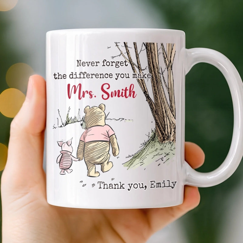 Custom 3D Inflated Effect Printed Mug - Personalized Graduation Gifts For Teachers - Big Impact, Tiny Note