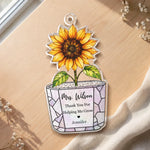 Custom Window Hanging Suncatcher Ornament - Personalized Birthday Gifts For Teachers - Growing With Gratitude